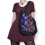 fruit jam quilted frilly tote