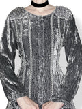 vintage medieval whimsigoth velvet tunic (os)