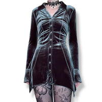 witchy shimmery velvet mini dress (s-m)