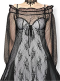 dark fairy mesh lace slip dress (s)