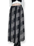 vintage goth patchwork maxi skirt (m-l)