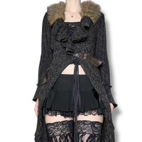 y2k vampire assassin longline cardigan (s-m)