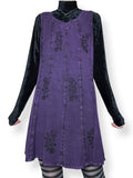 whimsigoth embroidered mini dress (m)