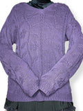 vintage whimsigoth floral sweater (m-l)