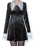 witchy velvet babydoll dress (m)