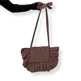 mocha latte frilly tote