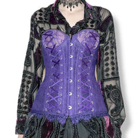 ultra violet lace corset (m)