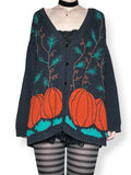 vintage pumpkin patch cardigan sweater (m-l)
