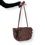 mocha latte frilly tote