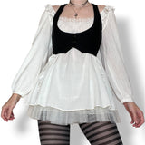 ethereal cotton gauze peasant blouse (s-m)