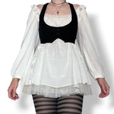 ethereal cotton gauze peasant blouse (s-m)