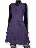 whimsigoth embroidered mini dress (m)