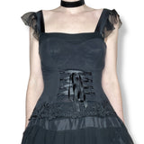 goth corset laced bustier (36B)