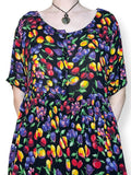 vintage autumn orchard babydoll dress (m-l)