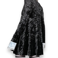 witchy crushed velvet babydoll dress (m)