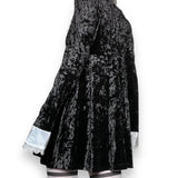 witchy crushed velvet babydoll dress (m)