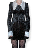 witchy velvet babydoll dress (m)