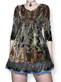 y2k earth fairy velvet babydoll top (s)