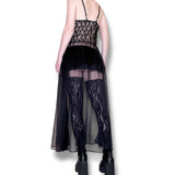 vampire princess vintage slip gown (s-m)