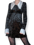 witchy velvet babydoll dress (m)