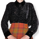 vintage sheer silk velvet burnout top (m)