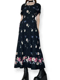 90s cottage witch tea dress (l)