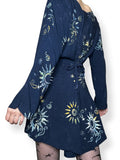 vintage celestial witch mini dress (l)