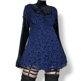 vintage dark whimsigoth babydoll slip dress (s)