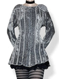 vintage medieval whimsigoth velvet tunic (os)