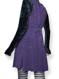 whimsigoth embroidered mini dress (m)