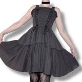 gothic lolita corset laced mini dress (xs-s)