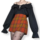 y2k victorian gothic cotton peasant blouse (l)
