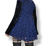vintage dark whimsigoth babydoll slip dress (s)
