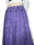 vintage whimsigoth embroidered skirt (l)
