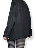 vintage 80s gothic sheer top (os)