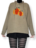 vintage oatmeal pumpkin sweater (m-l)
