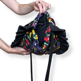 fruit jam quilted frilly tote