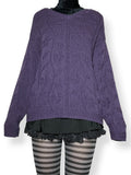 vintage whimsigoth floral sweater (m-l)