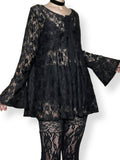 witchy lace babydoll dress (m-l)