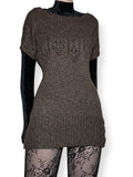 hot cocoa mini sweater dress / tunic (m)