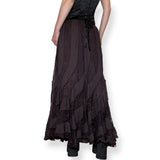 vintage dark whimsigoth lace maxi skirt (m-l)