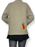 vintage oatmeal pumpkin sweater (m-l)