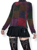 starlight colorblock mock neck sweater (m-l)