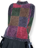 starlight colorblock mock neck sweater (m-l)