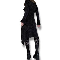 y2k vampire assassin longline cardigan (s-m)