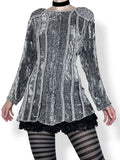 vintage medieval whimsigoth velvet tunic (os)