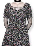90s grunge floral babydoll dress (m)