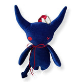 blue velveteen imp keychain