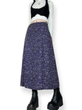 y2k whimsigoth purple floral skirt (s-m)