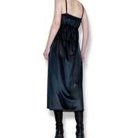 vintage gothic milkmaid satin slip gown (s)